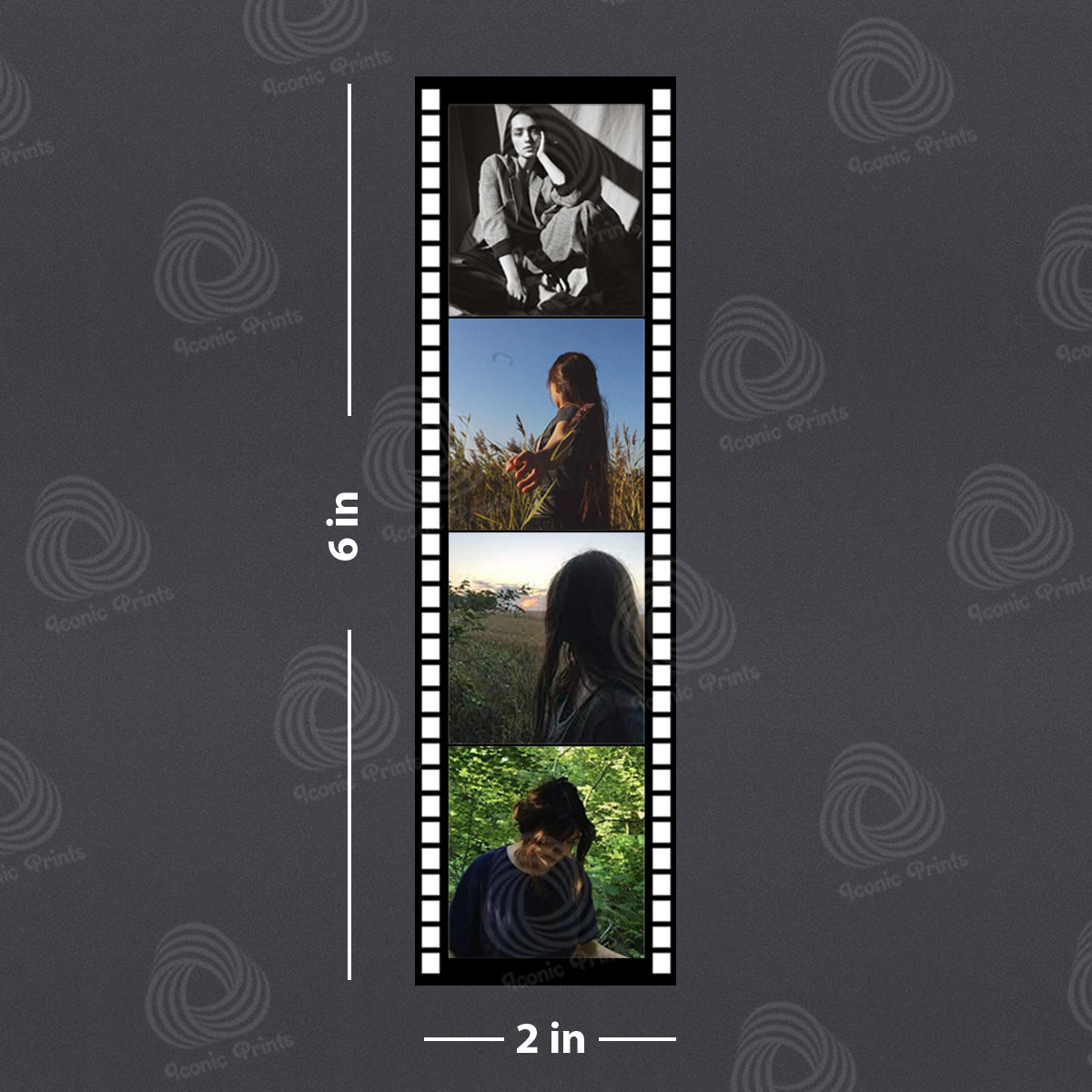 Personalized Photo Reel Strips – Pack of 12 Premium Glossy Prints