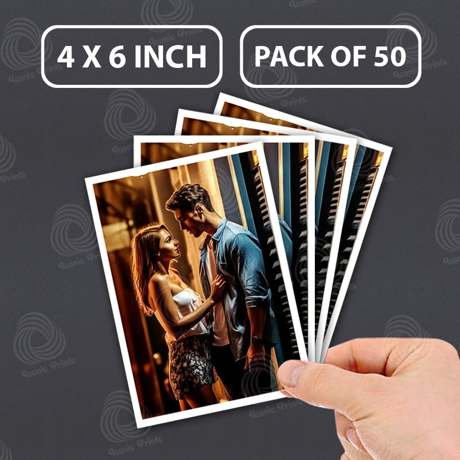 Personalized Gifts Polaroid Photo Prints Customized – 4x6 inch | Best Gift for Couples, Family & Friends