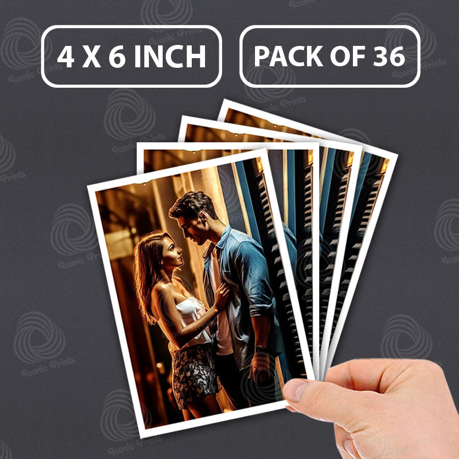 Personalized Gifts Polaroid Photo Prints Customized – 4x6 inch | Best Gift for Couples, Family & Friends